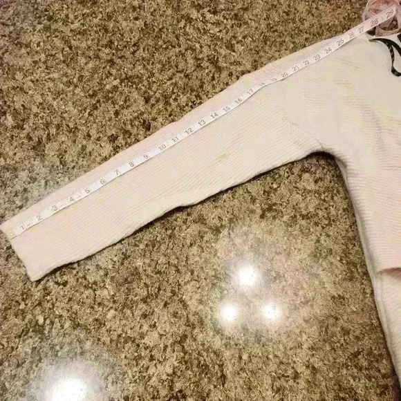 Women's Missguided LS Wrap Over Jumper Nude Sz 6 - Picture 4 of 4